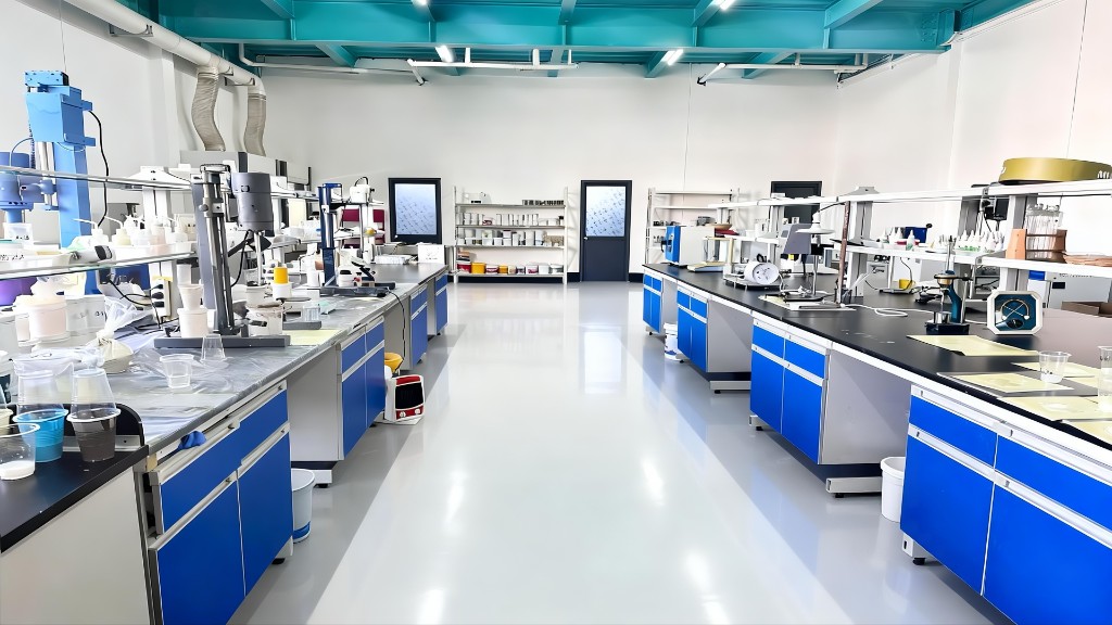 Quality Control Lab — Each batch tested for stability and performance